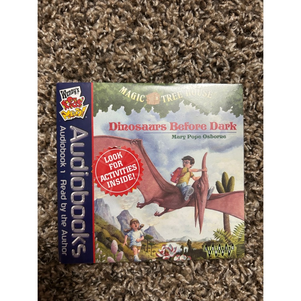 Wendys‎ Magic Tree House Dinosaurs Before Dark Audiobook CD Mary Pope Osborne
